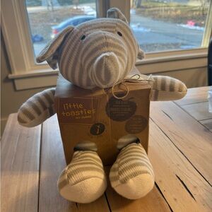 Little Toasties Striped Elephant Plush